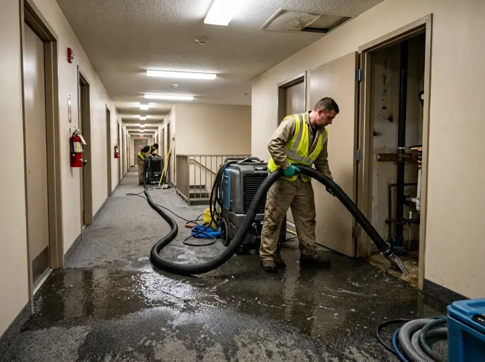multi-unit-apartment-hallway-f-005 — frequently asked questions, Emergency Burst Pipe Water Extraction & Removal in Dennison…